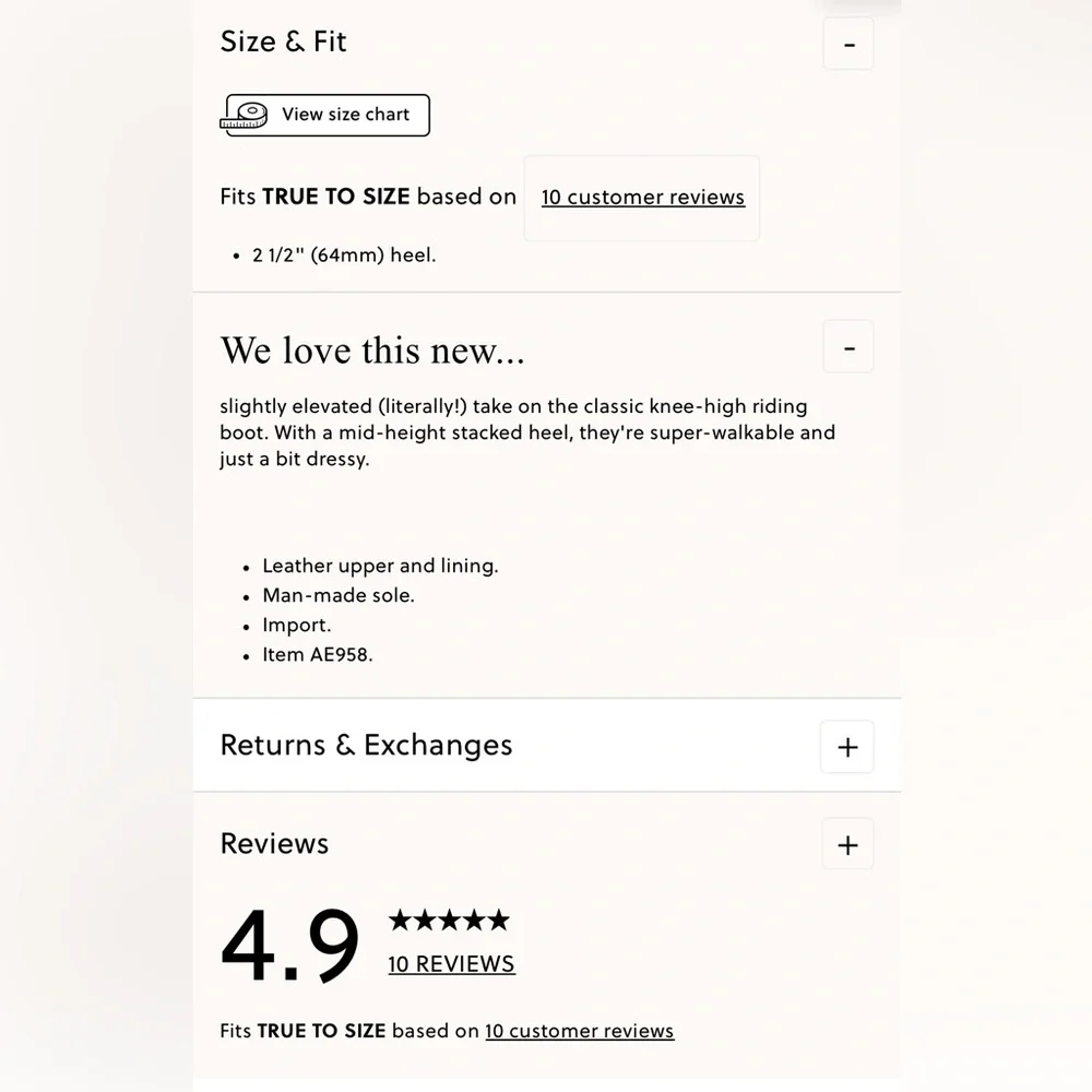 J. Crew Black Stack-heeled Leather Riding Boots - Picture 3 of 10